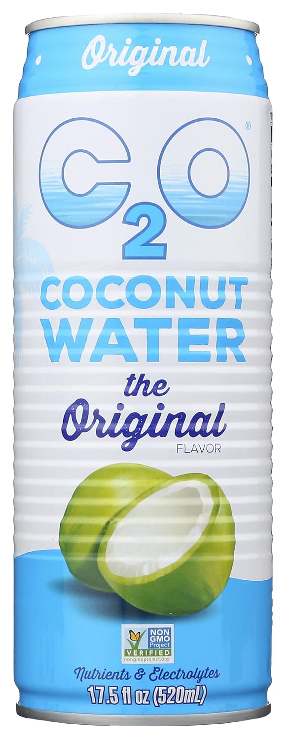 C2O Original Coconut Water, 17.5 Fl Oz (Pack of 12)