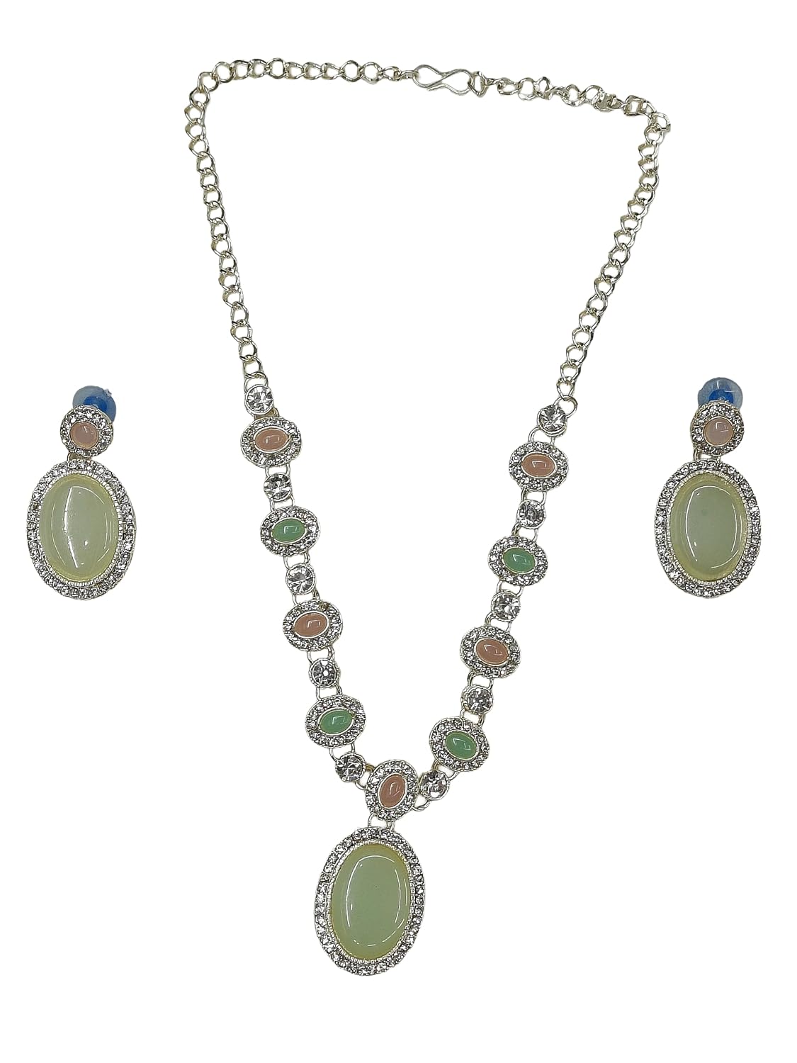 Elegant Emerald Green Pearl & CZ Jewellery Set with Necklace, Earrings | Traditional Wedding Jewelry Set for Women - Review, Price and Buying Guide