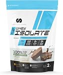 Limitless Pharma Pure Whey Isolate | High Protein Whey Isolate Powder | 27g Protein, 6g BCAAs, Sugar Free, Gluten Free, Low Carb, Low Lactose | 30 Servings, 2LB (Vanilla)