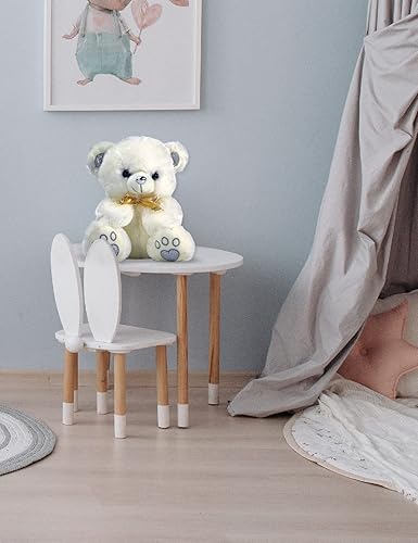 Miniatura 7 de VYUSIT Oso de peluche lindos juguetes de peluche con huellas de lazo y nudo suave y pequeño de 20 pulgadas