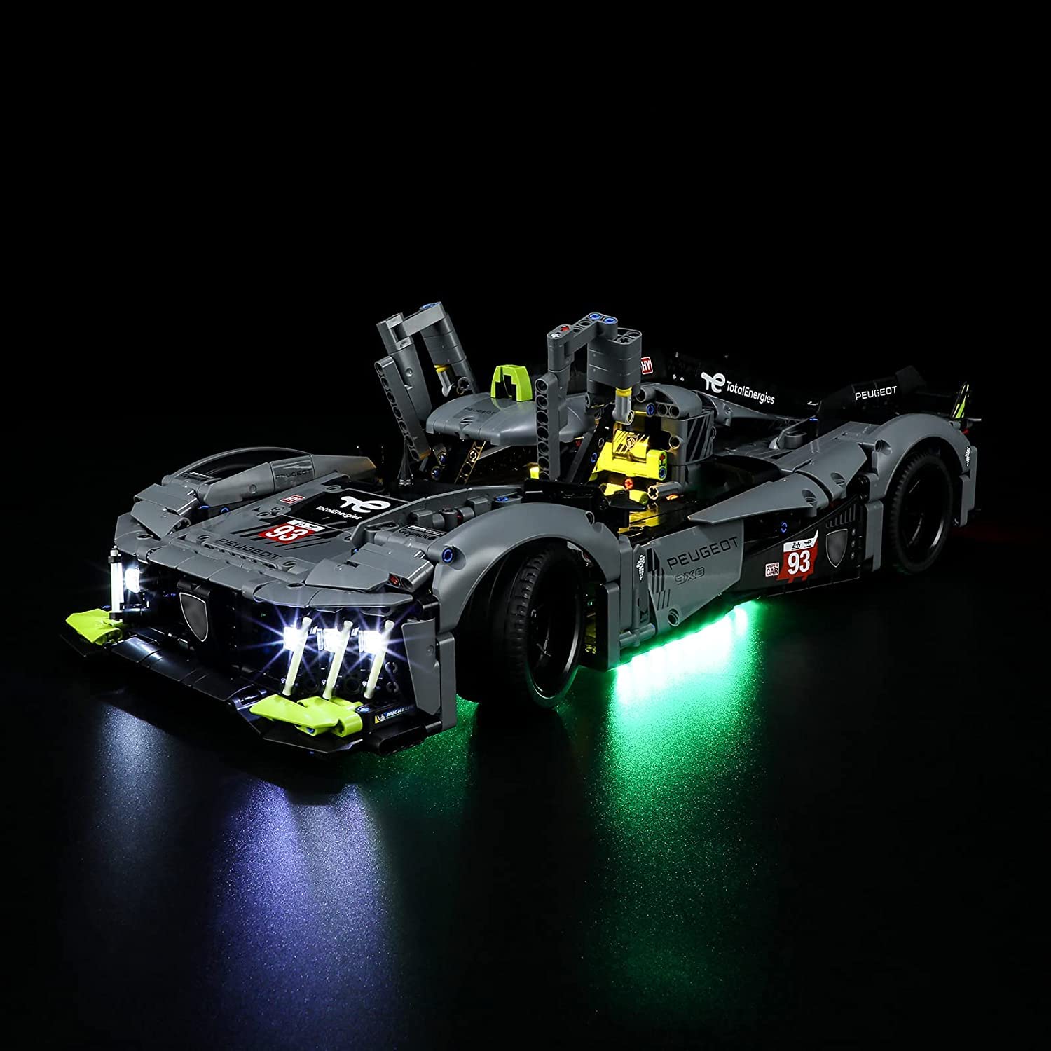 GEAMENT LED Light Kit Compatible with LEGO PEUGEOT 9X8 24H Le Mans Hybrid Hypercar