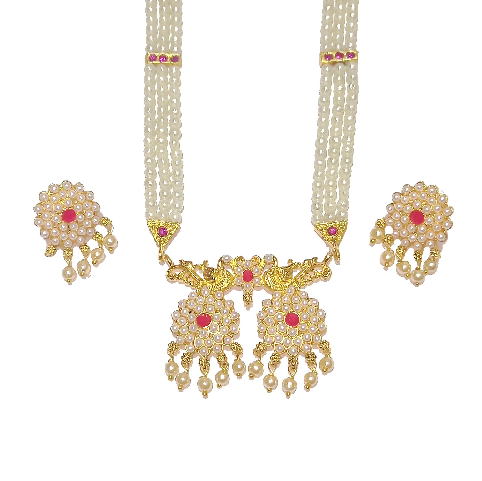 Adhira's Trendy Long Pearl Mala With stylish moti vati Pendant (24 inch)-image-9