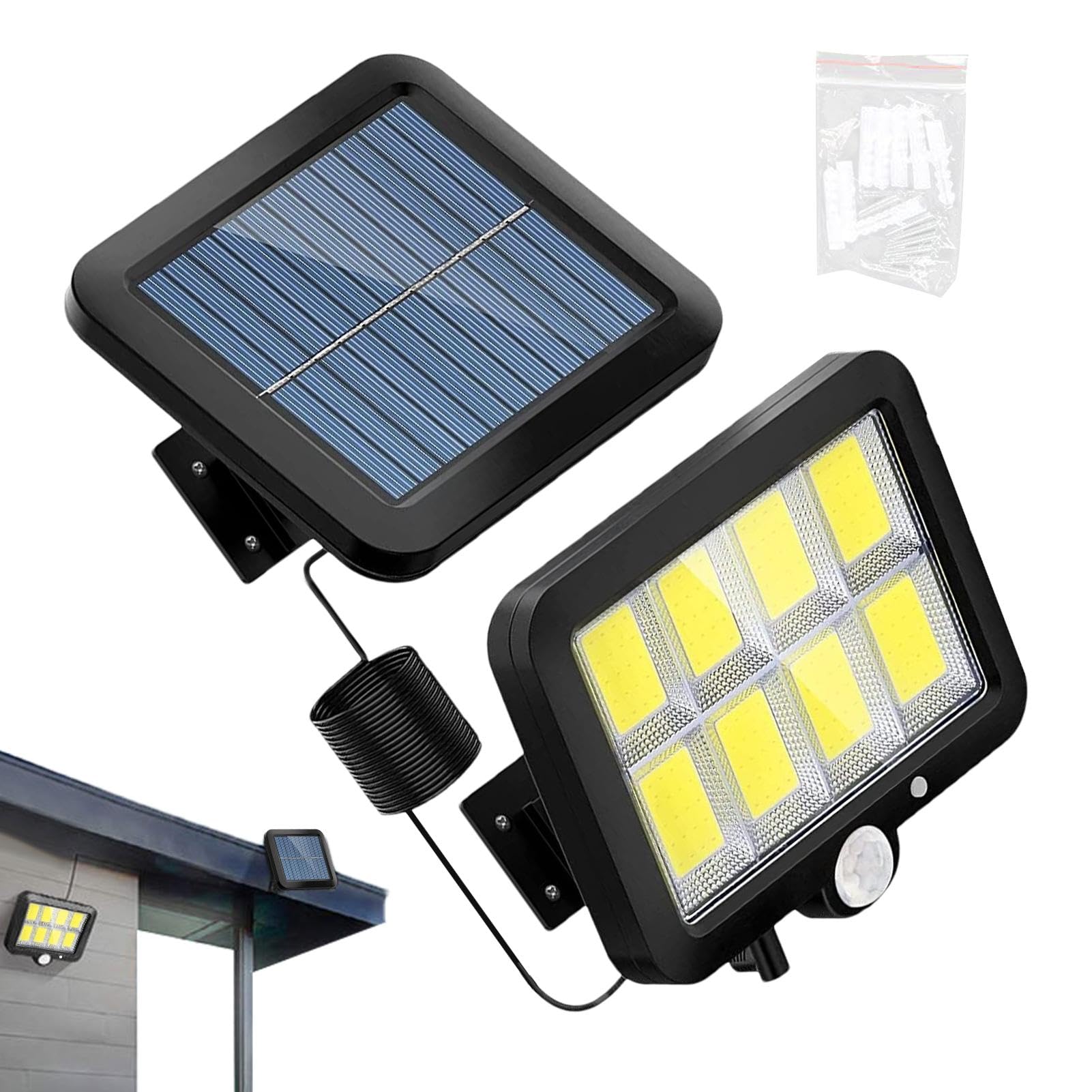 Solar Street Light Outdoor 3 Adjustable Modes, Motion Sensor Outdoor Lights