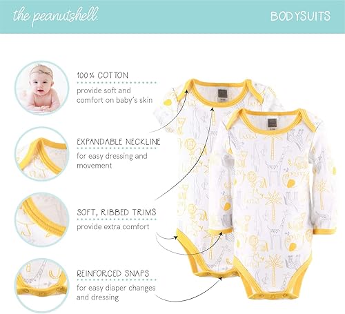 Miniatura 3 de The Peanutshell Juego de regalo de canastilla para recién nacidos, para bebés, niños o niñas, 23 piezas de ropa y accesorios neutros para recién