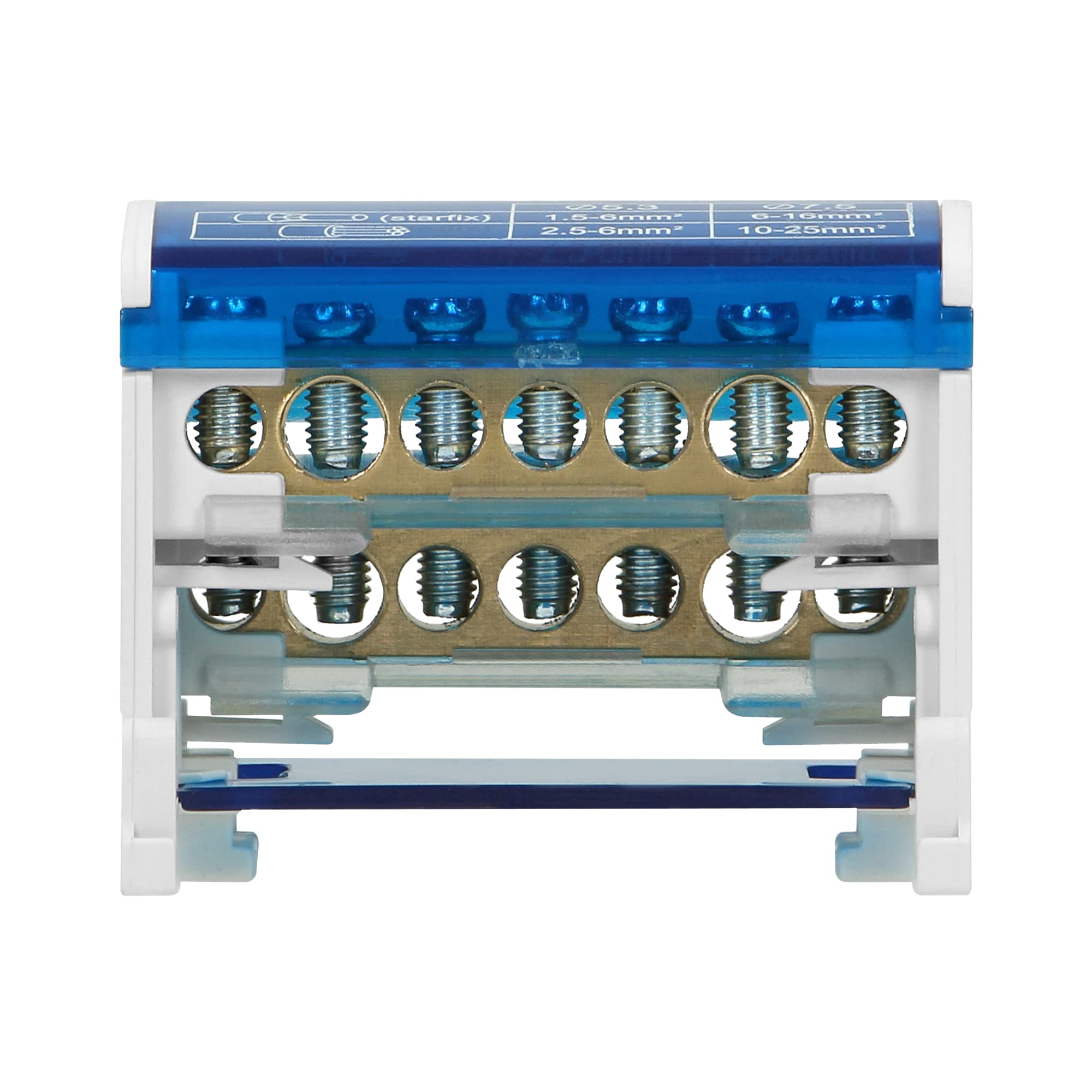 Orno LZ-8201/7 Morsettiera Distribuzione a 2 file, 7 fili