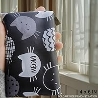 Vista 19 de HAPPYHEDI - Bolsas de comestibles plegables y reutilizables, lavables, asas largas, bolsa plegable, resistente a granel