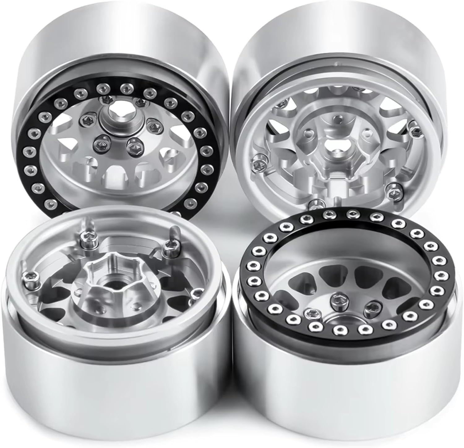 RCビードロックホイール For Axial For SCX10 For TRX4 1/10 アルミ合金 1.9インチ ビードロック