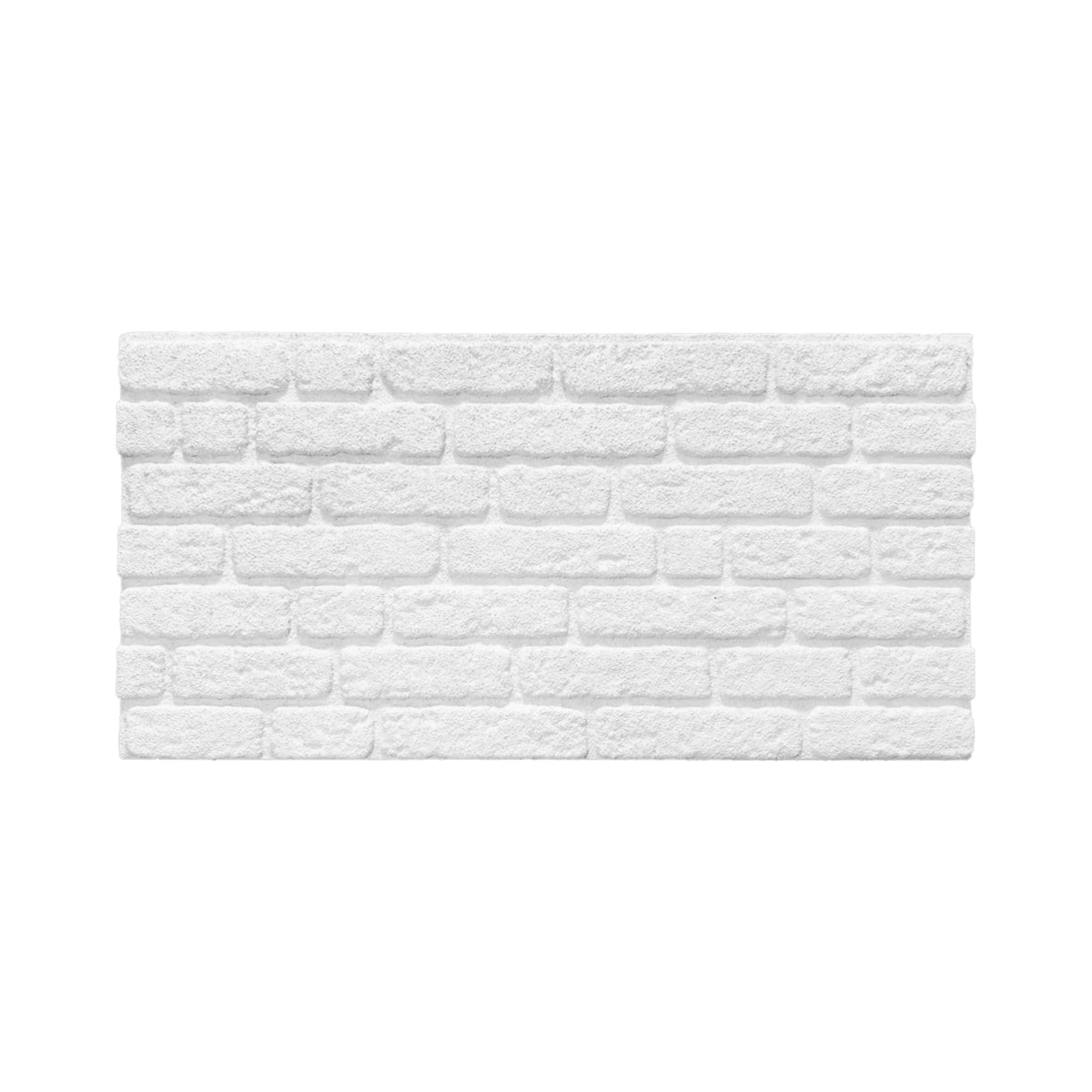 IZODEKOR 3D Wall Panels Brick Effect - Cladding, Stone Look, Styrofoam Facing for Living Room, Kitchen, Bathroom, Balcony, Bedroom, Back of Counter and Teras | Snow White โ image 1