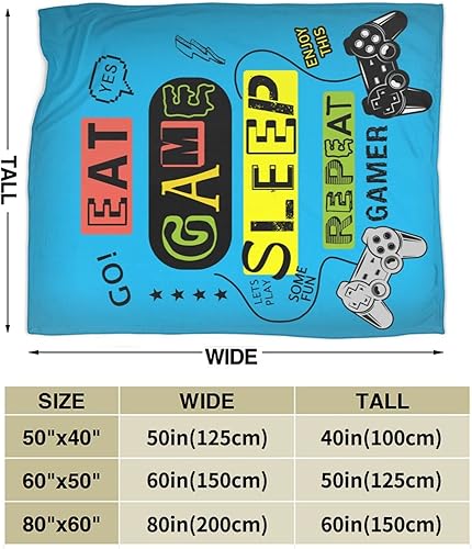 Miniatura 3 de Manta de juegos para niños, acogedora manta suave para jugadores, 50 x 40 pulgadas, 1