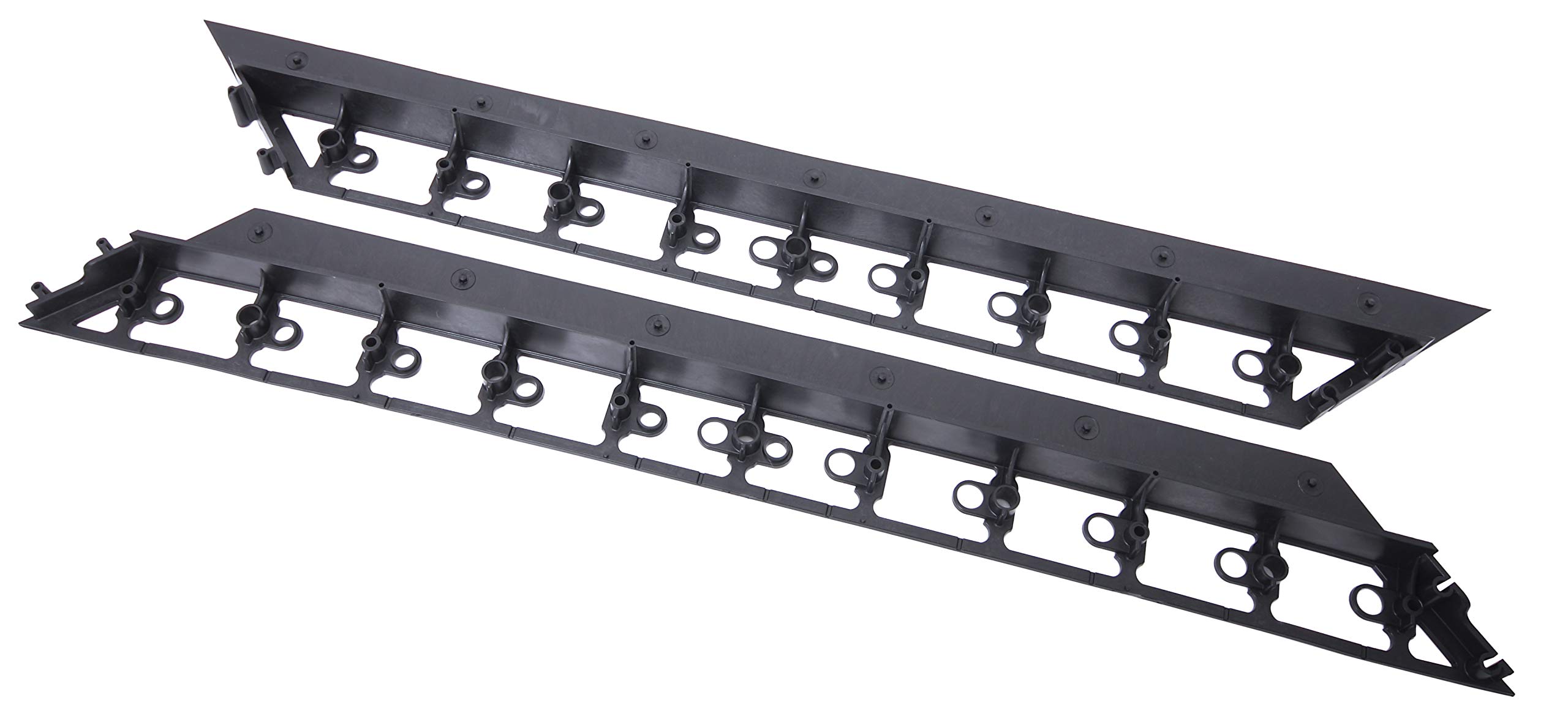 GARDENIX Bordo per prato, bordo per aiuole e prato, con 3 chiodi al metro (bordo per prato Rim 90° (55 mm x 140 mm), 12 metri)