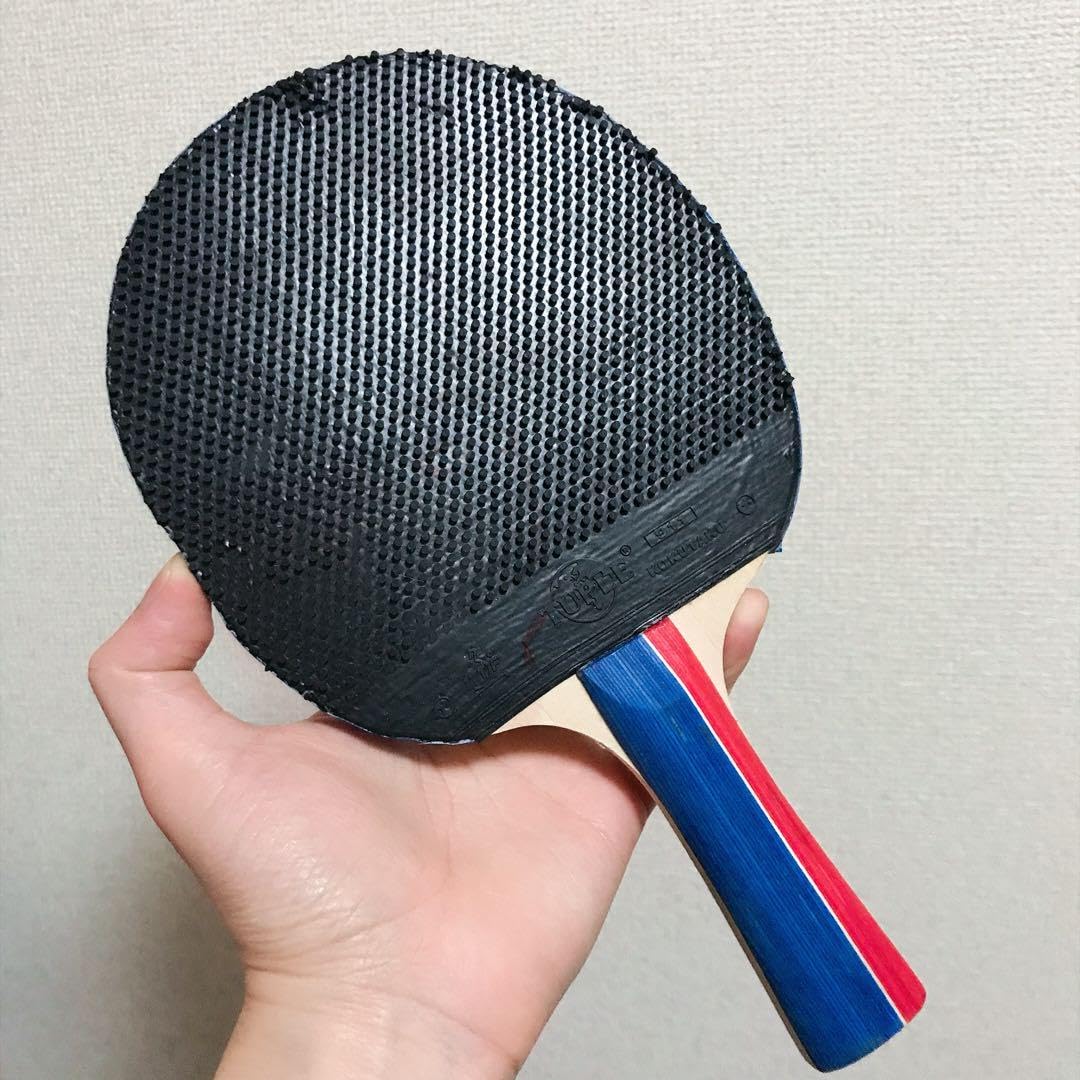 Amazon.co.jp: 卓球 ラケット 両面ラバー付き 裏ソフト＋粒高