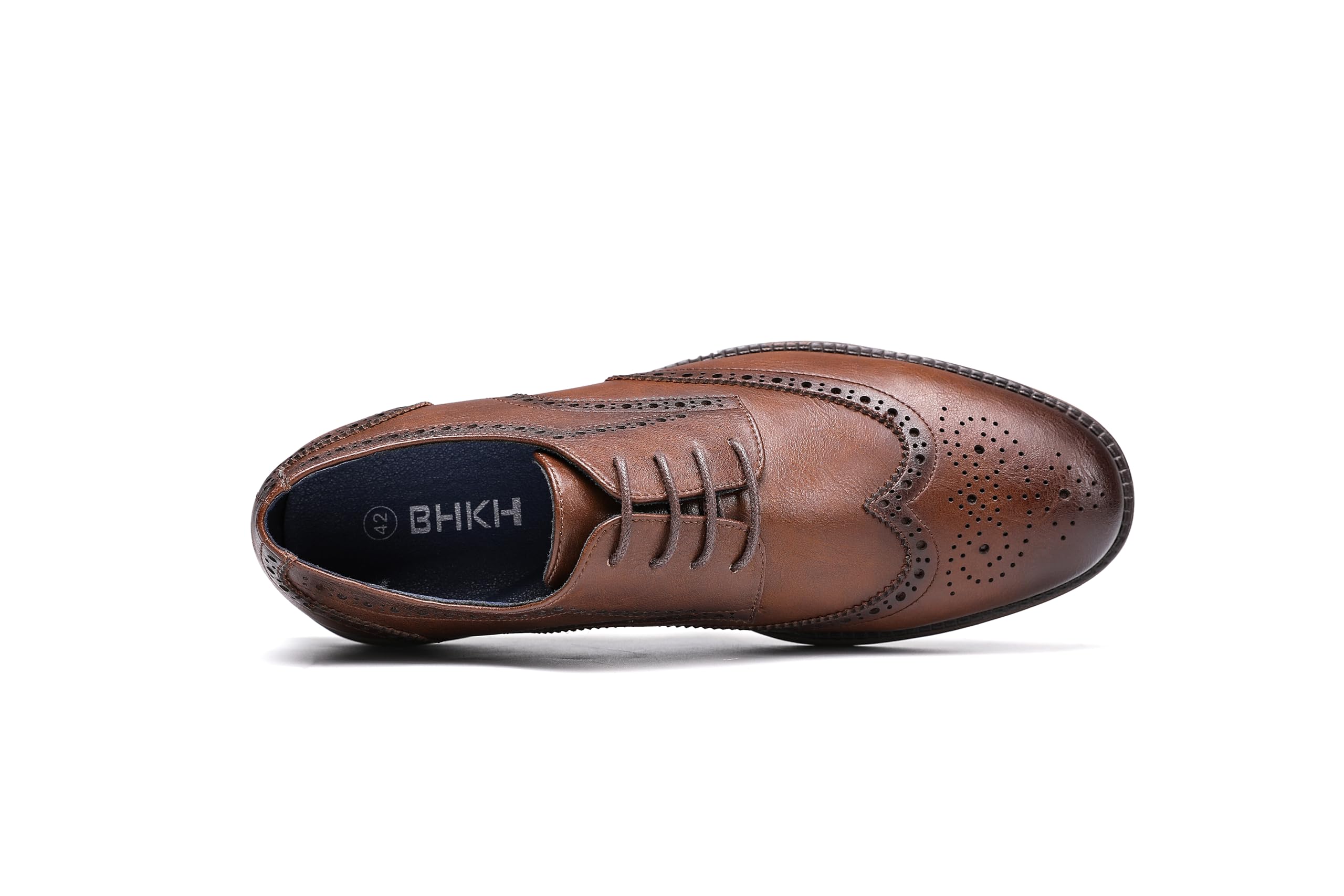 KNBR Scarpe formali da uomo stringate per lavoro, da viaggio, Oxford casual
