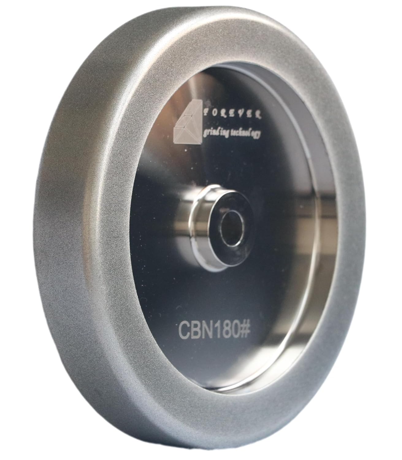 4 in 1 PLUS CBN Schleifscheibe, 8 Zoll Durchmesser, 5/8 Zoll Dorn, 1,5 Zoll Breite mit 1/4 Zoll Radius, zum Schärfen von Drechsel- und HSS-Werkzeugen (Körnung 350)