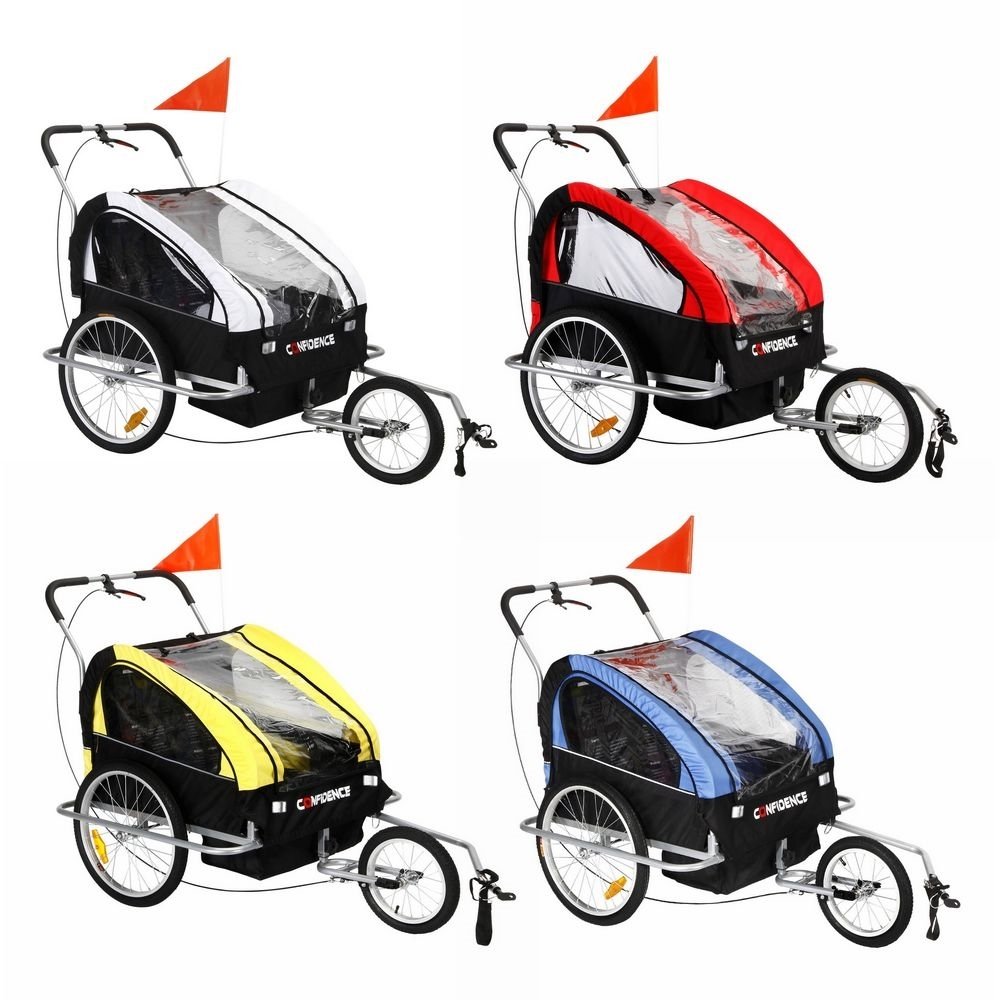 Confidence 2 in 1 Baby Bike Trailer w/Suspension
