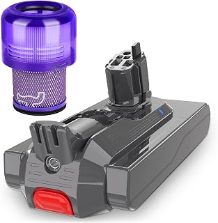 KUNLUN V11 SV15 - Batería de repuesto para Dyson 3900 mAh, estilo clic, compatible con V11 Absolute Total Clean Torque Drive Animal Motorhead Aspirador con filtro