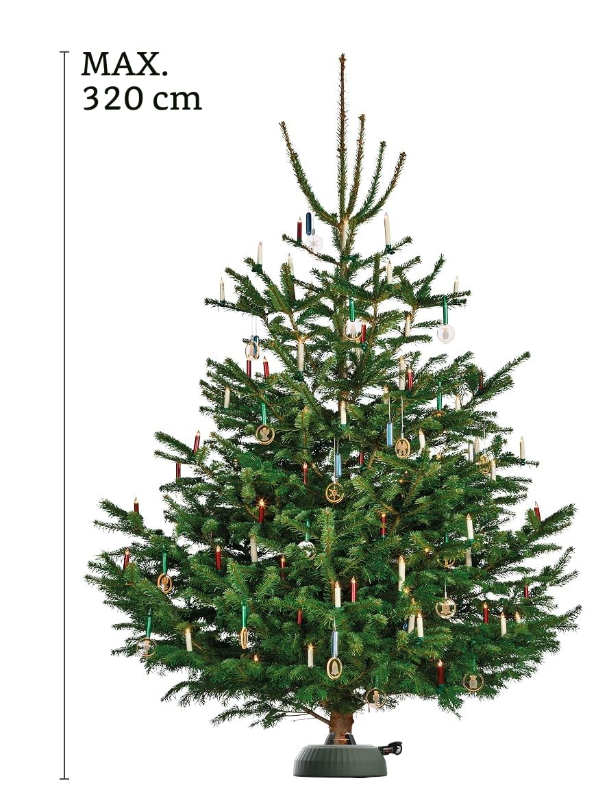KRINNER® X-Series Deluxe Christbaumständer X-320 Deluxe Weihnachtsbaumständer NEU inkl. Fußpedal mit Sicherungsglocke und 4,5 Liter Wassertank für Baumhöhe bis 3,2m Made IN Germany 94345