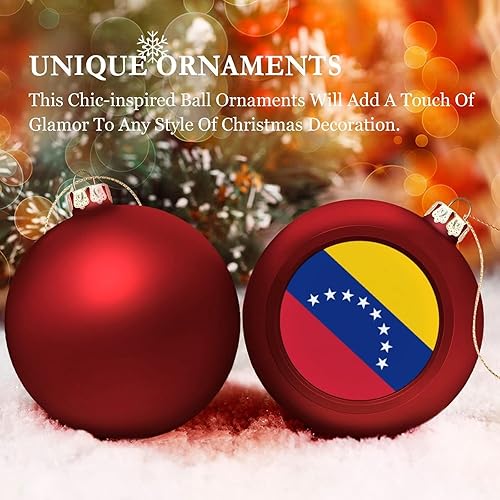 Vista 86 de Adornos dorados de bola de Navidad de Trinidad y Tobago, adorno de bola de bandera de Trinidad y Tobago, adornos de Navidad de bandera nacional