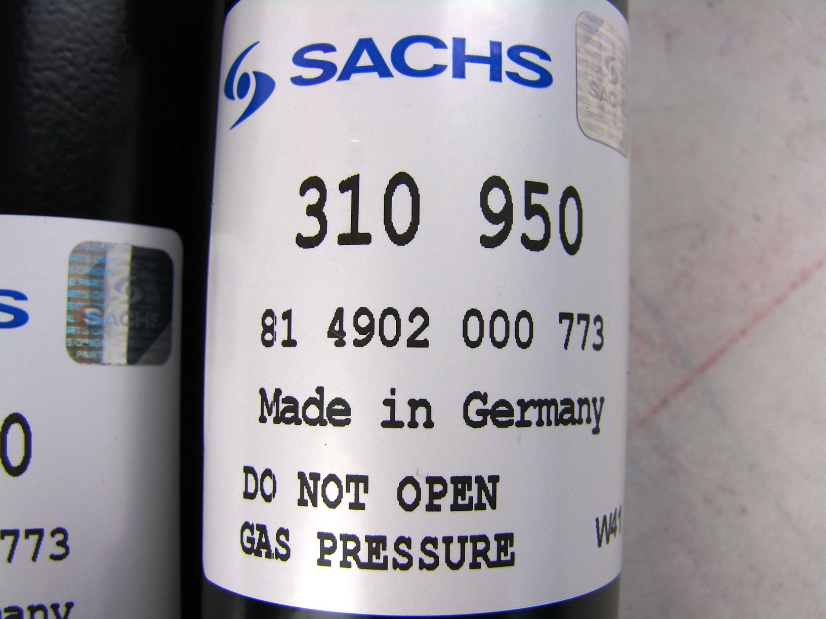 2 x AMMORTIZZATORI POSTERIORI ORIGINALI SACHS - SACH310950