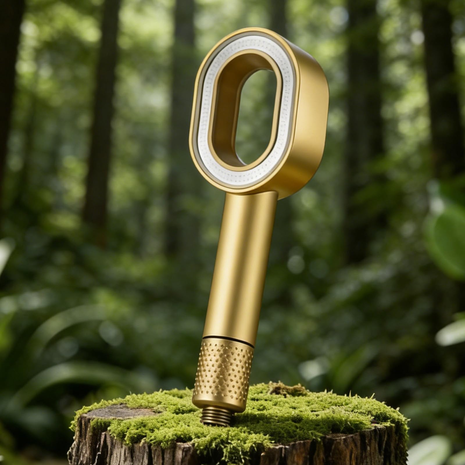 Filtersonic - Alcachofa de ducha 3 en 1 de alta presión con filtro, filtro contra la cal, para aumentar la presión, con esponja para eliminar el agua dura, metal pesado (dorado)