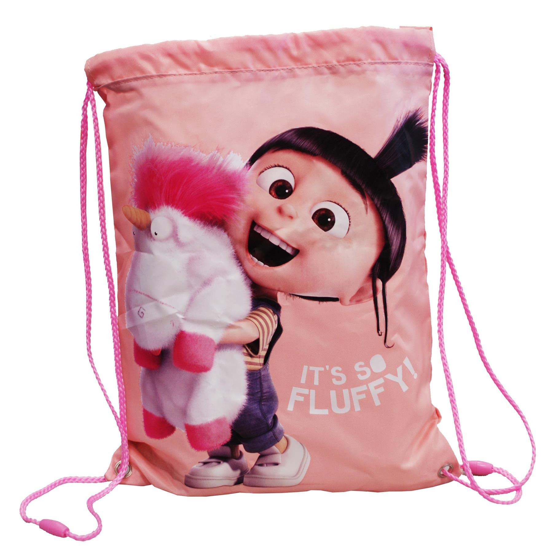 simpa Junior Drawstring Character Gym Trainer Shoe Bag - Despicable Me It's So Fluffy!