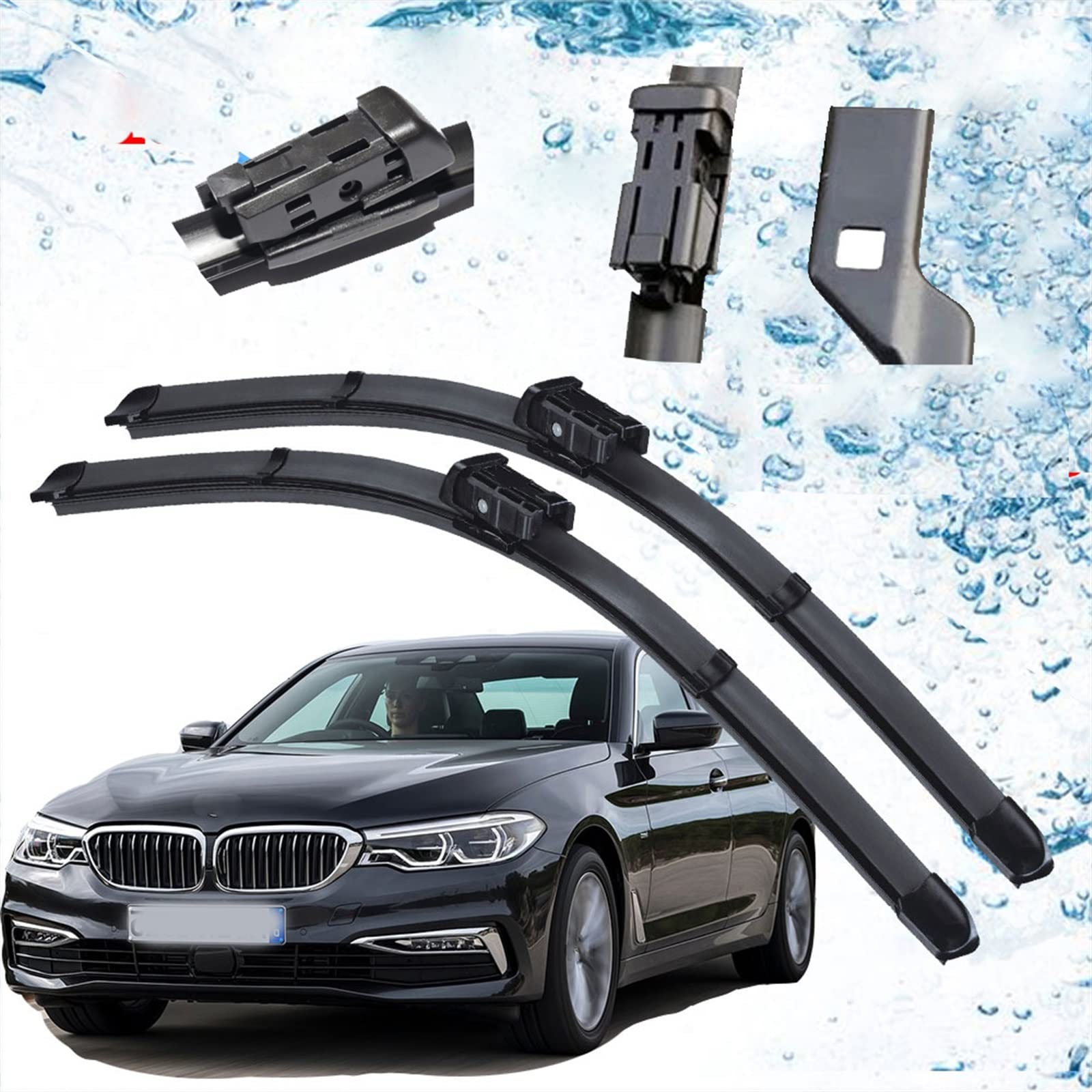 per B&M&W Serie 5 G30 G31 2017~2020 520i 523i 528i 530i 535i 550i M5 518d 520d 525d 530d 535d M550d per XDrive Spazzole Tergicristallo Auto