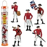 Safari Ltd. Revolutionary War British Army Designer TOOB - Set of 6 Detailed Miniature Figures Including General Cornwallis - Educational Toy Figurines for Boys, Girls & Kids Ages 3+