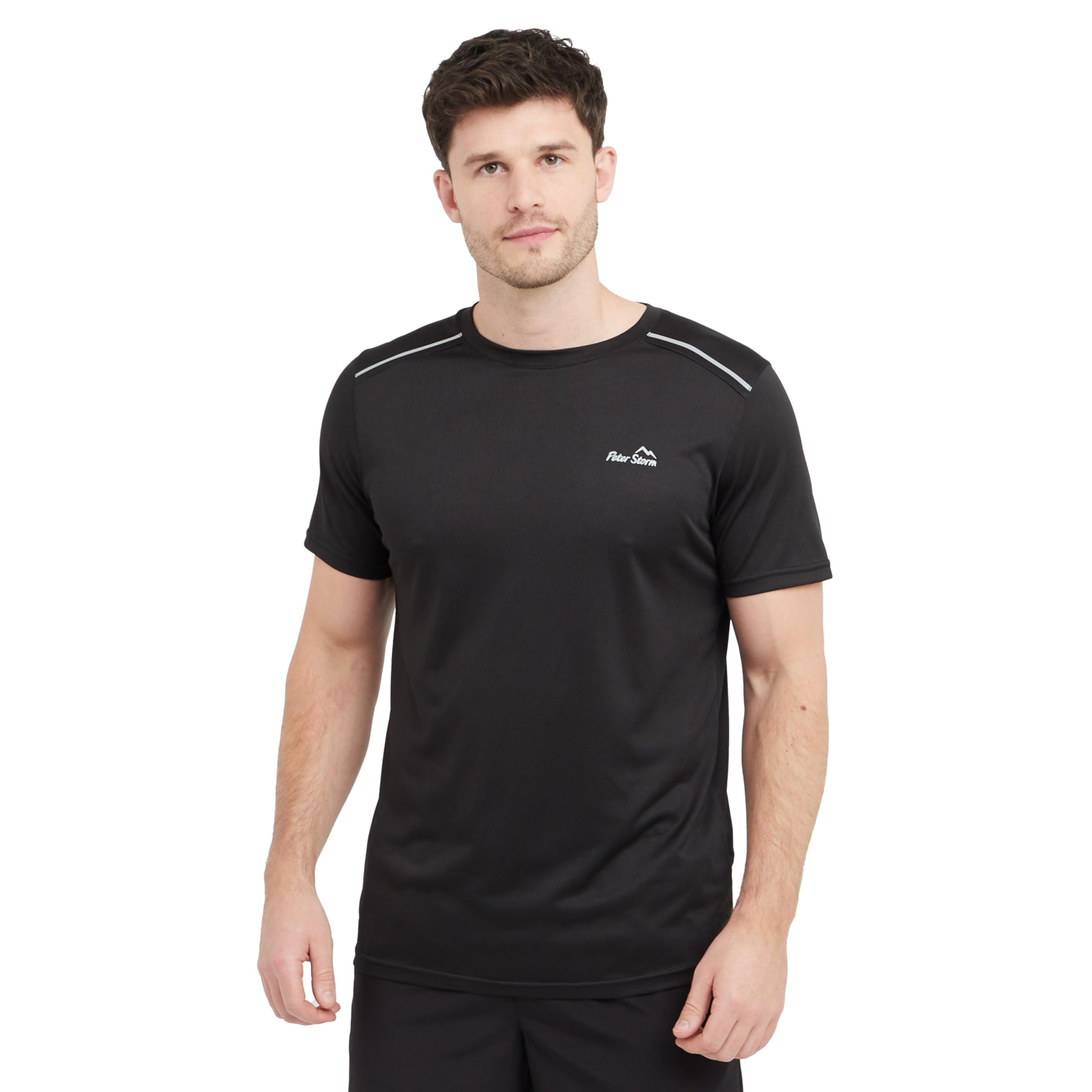 Peter Storm Men's Black Running Tee Large