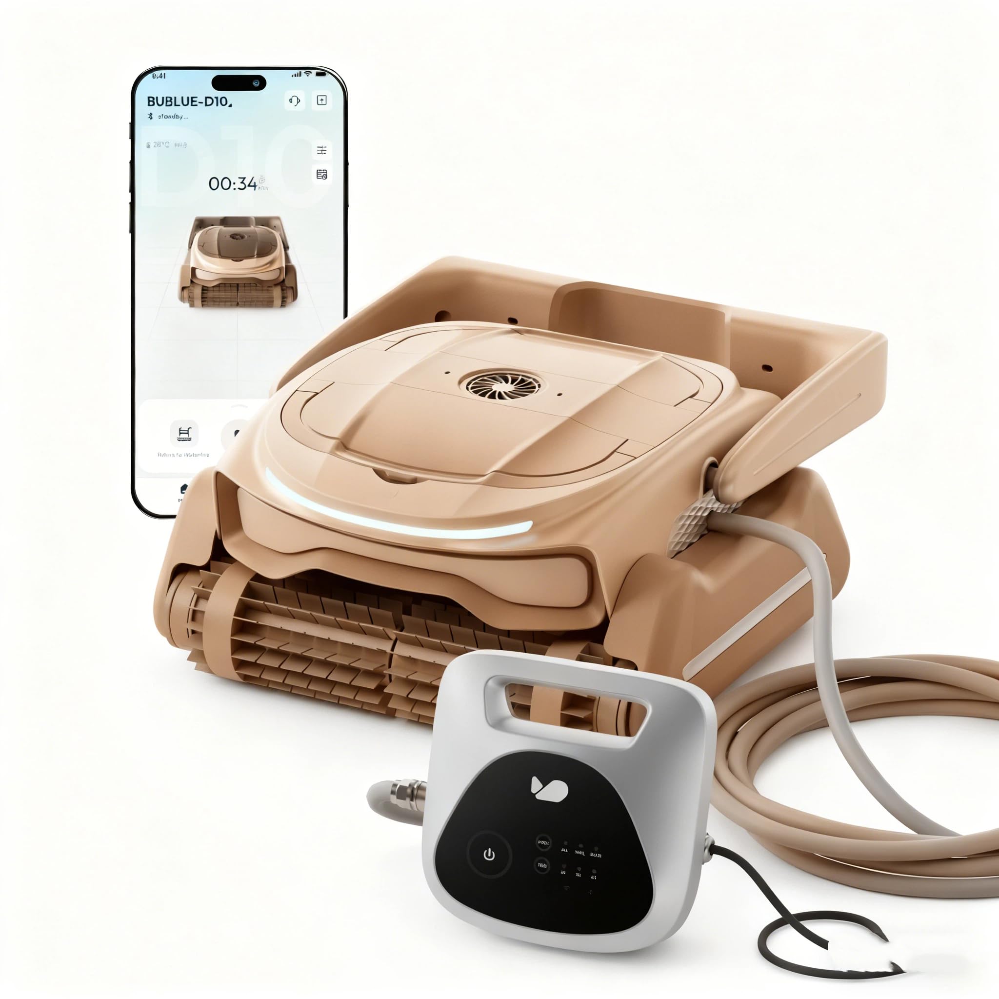 BUBLUE Bubot 800P Robotic Pool Cleaner main unit