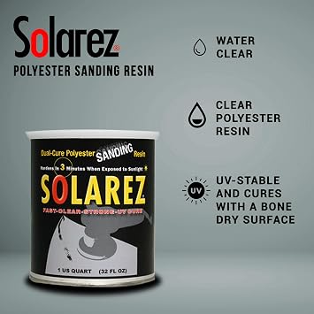 Solarez Polyester UV Sanding Resin: Quart