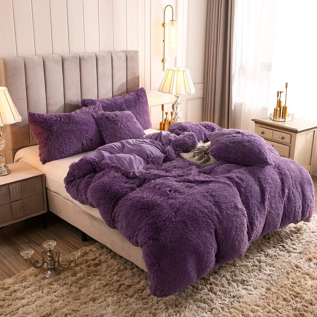 Uhamho Faux Fur Velvet Fluffy Bedding 