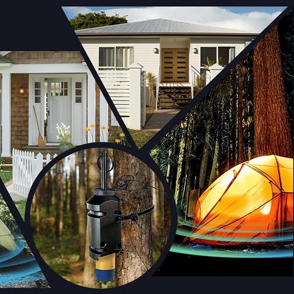 Allarme con cavo di sicurezza, dispositivo di allarme perimetrale per campeggio e sicurezza della proprietà, copertura a 360°, allarme sensore di movimento