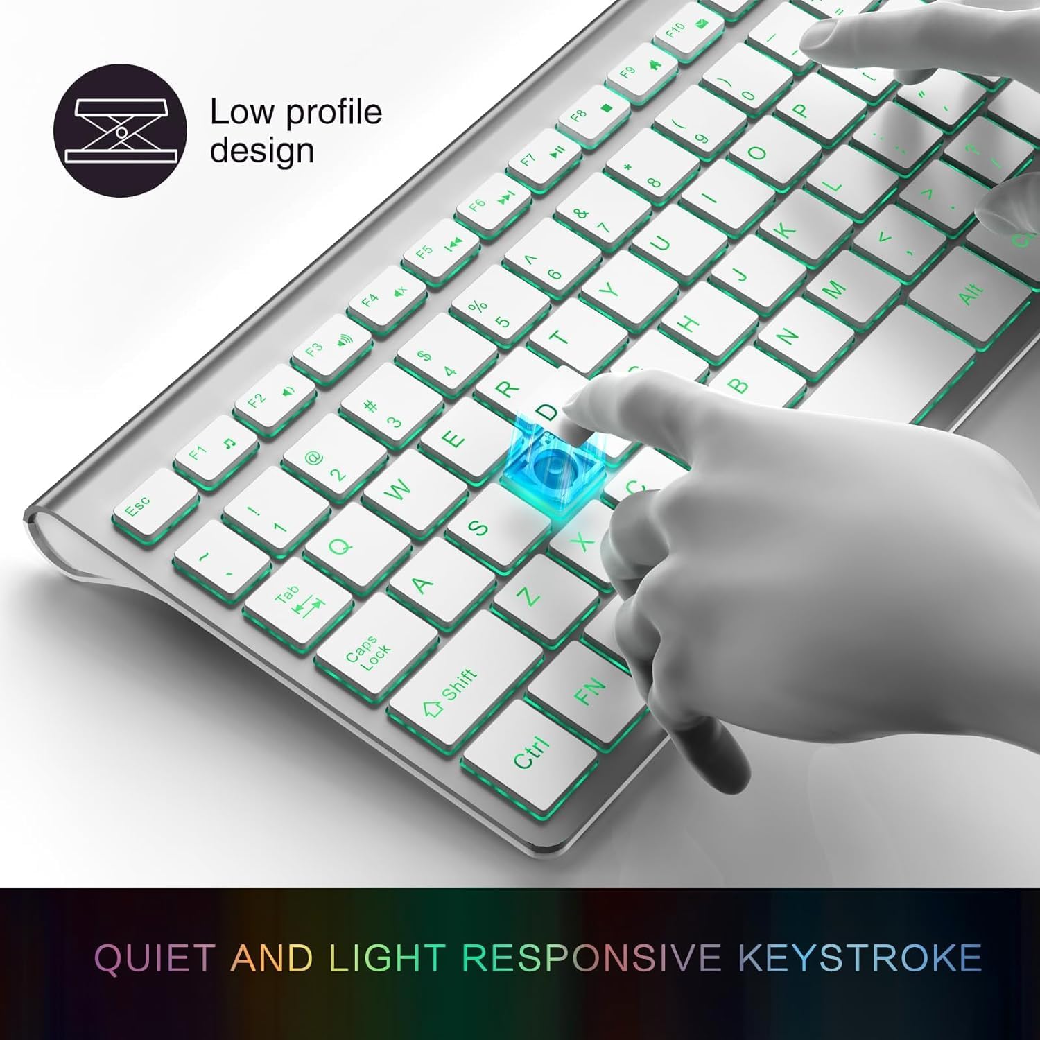 Quiet and Light Responsive Keystroke