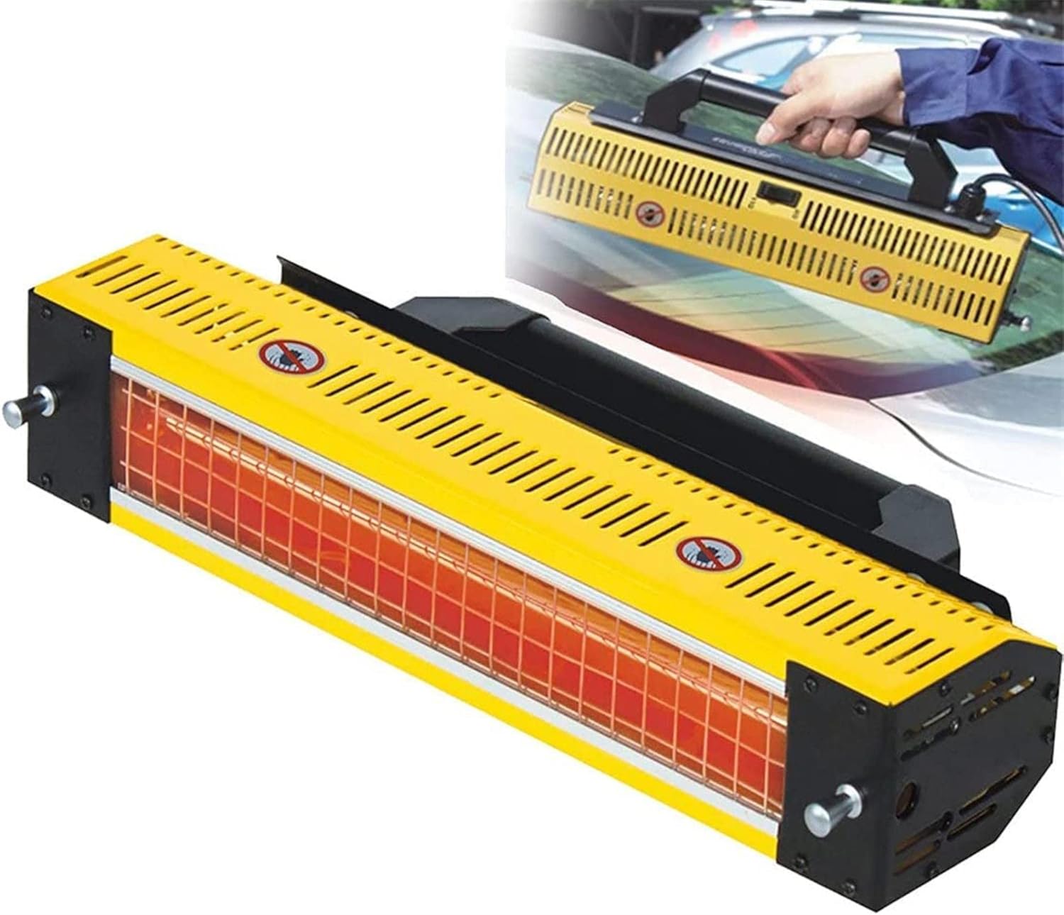 Handheld Infrared Paint Curing Lamp, 1000W/2000W Infrared Dryer for Auto Body Repair, Short Wave Heater for Automotive Paint Spray Booth, Efficient Curing Tool