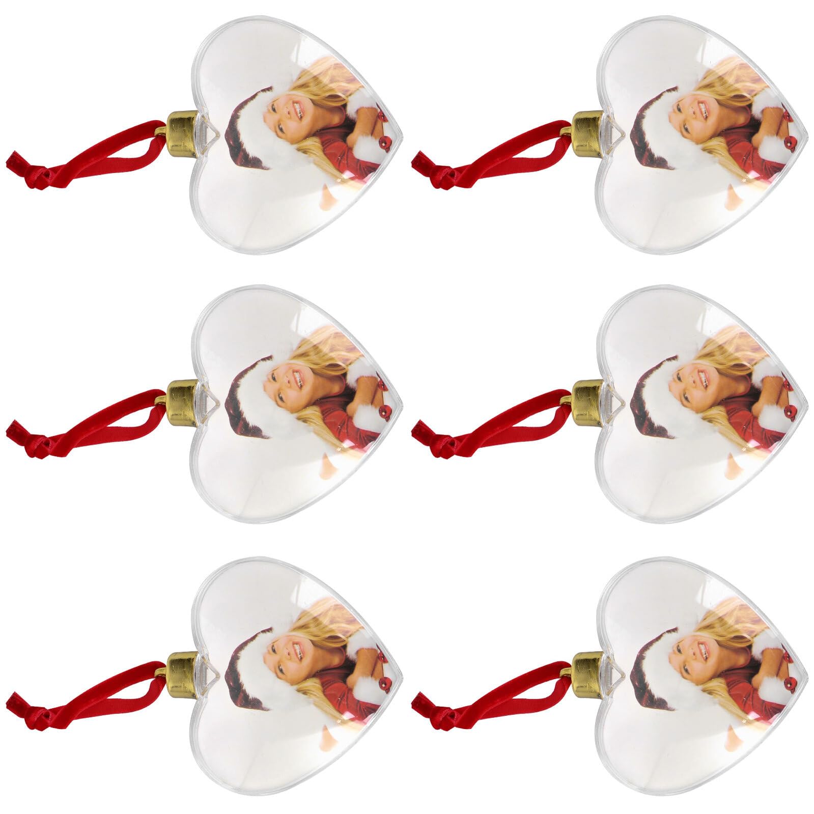 Decorazioni da Appendere in Plastica Bianca per Festa DIY Set 6 Pezzi Foto, Accessori per Decorazione Casa e Ufficio per Atmosfera Accogliente
