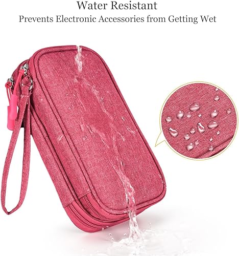 Miniatura 4 de Organizador electrónico para cable de viaje, bolsa organizadora electrónica, bolsa organizadora de accesorios electrónicos impermeable para banco de