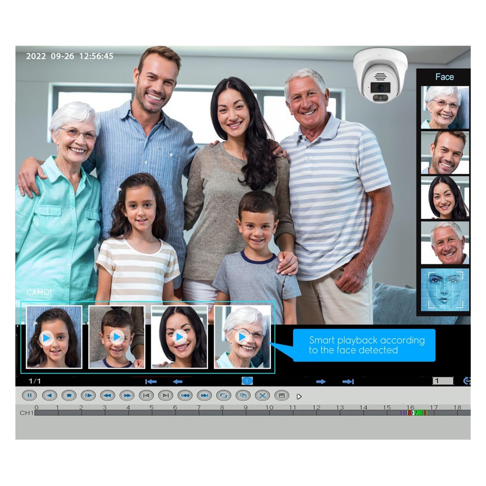 System Kamer Bezpieczeństwa 4K 8MP 8CH POE NVR AI Wykrywanie Twarzy Kopuła Kryty Dwukierunkowy Dźwięk Kolor Nocny Zestaw Nadzoru Wideo łAtwa W Instalacji(2T,8CH NVR 8 CAM 8MP)