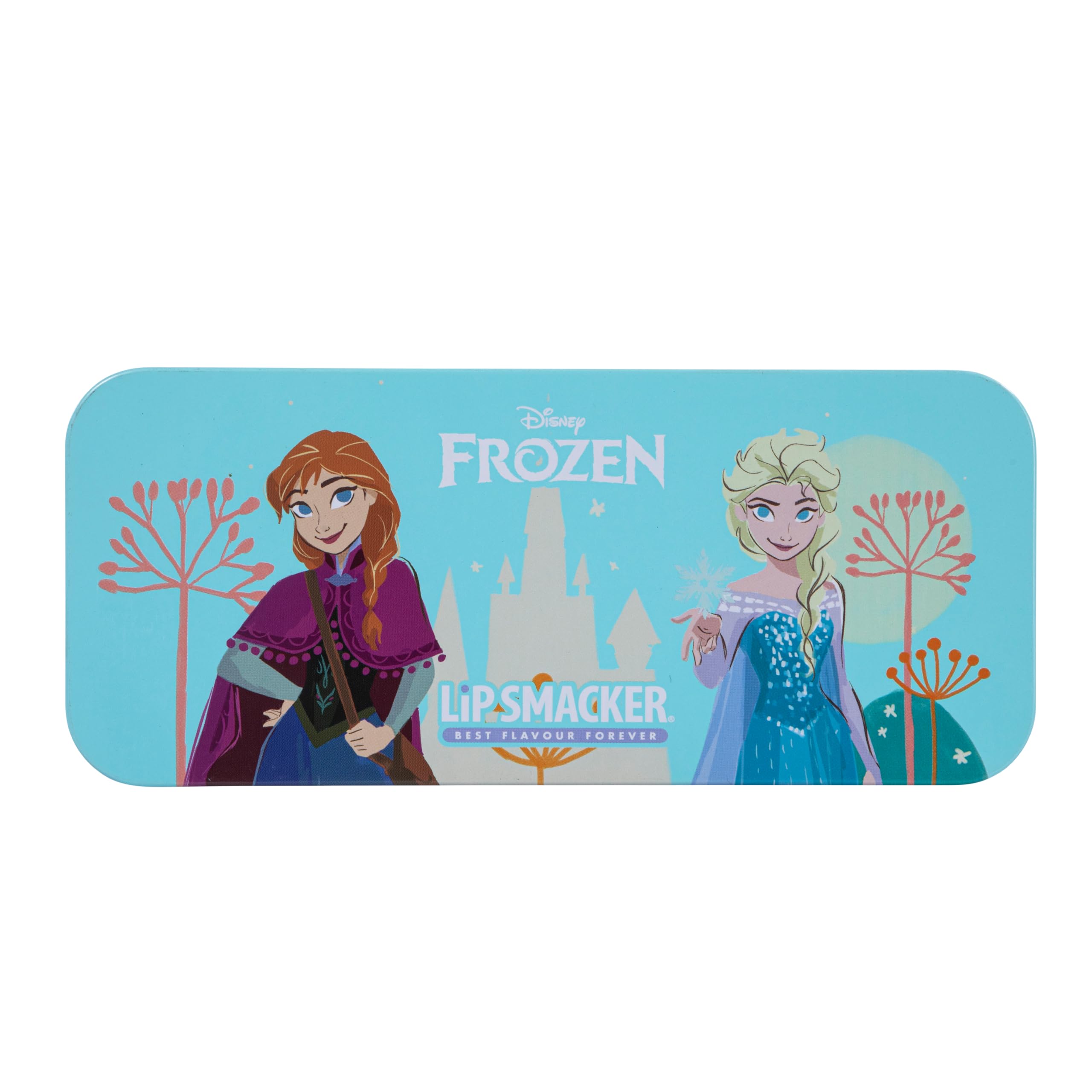 Lip Smacker Frozen Adventure Nail Polish Tin, Regalo de Maquillaje para Niños, Incluye Esmaltes de Uñas Coloridos y Calcomanías de Arte de Uñas Inspiradas en Frozen para tus Hijos