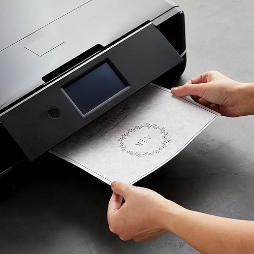 Miniatura 4 de Best Paper Greetings Papel de certificado, 8.5 x 11 pulgadas, gris claro, papel pergamino texturizado vintage de 90 GSM para impresión y escritura