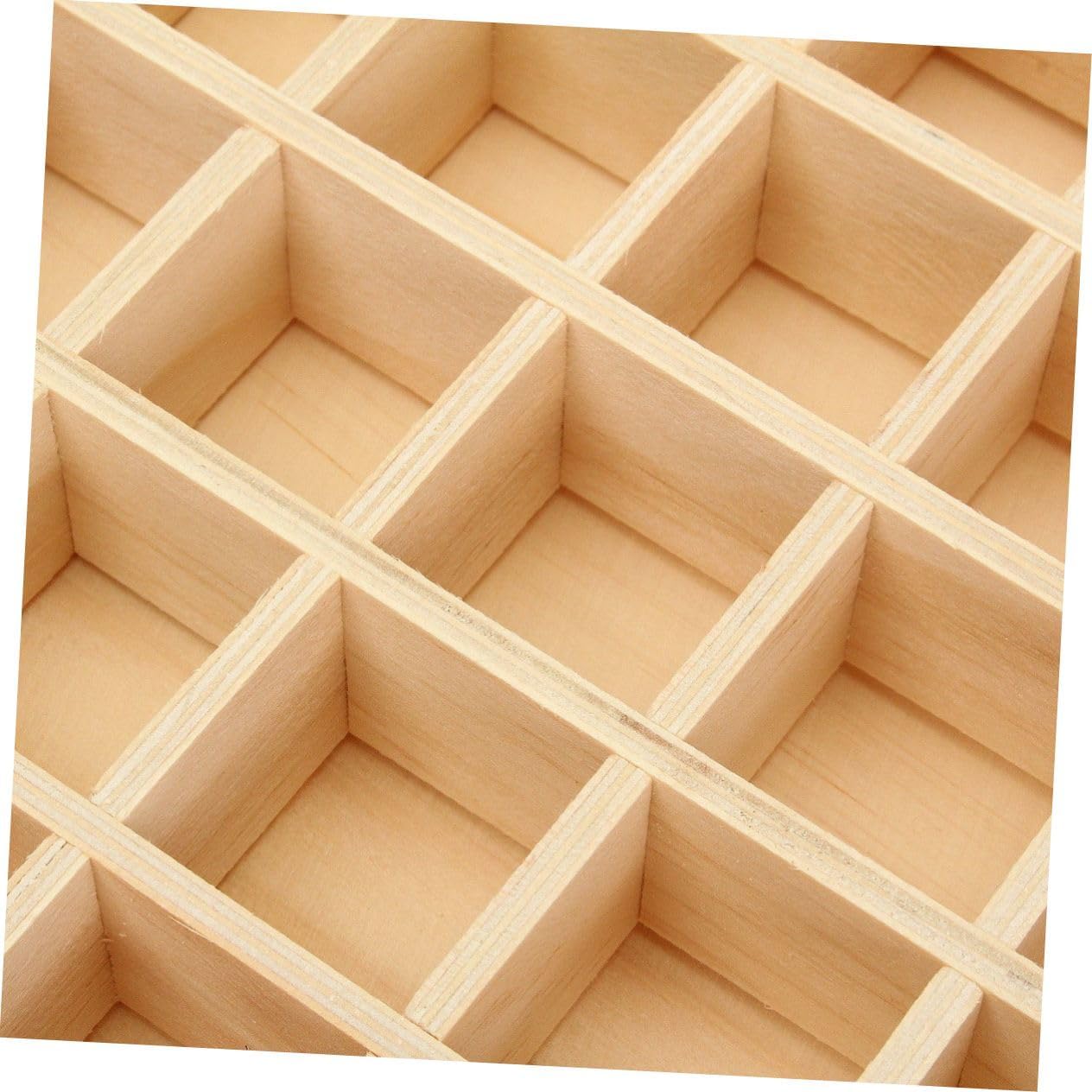 Handcrafted Pine Wood Essential Oil Storage Box 72 Holes Organizer for Travel Sturdy Essential Oil Case Suitable for Aromatherapy Enthusiasts