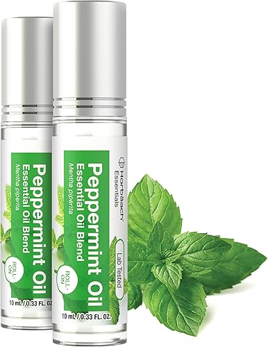 Horbaach - Mezcla de aceite esencial de lavanda, 0.33 onzas líquidas (paquete de 2)  Rodillo para la piel  por Horbaach