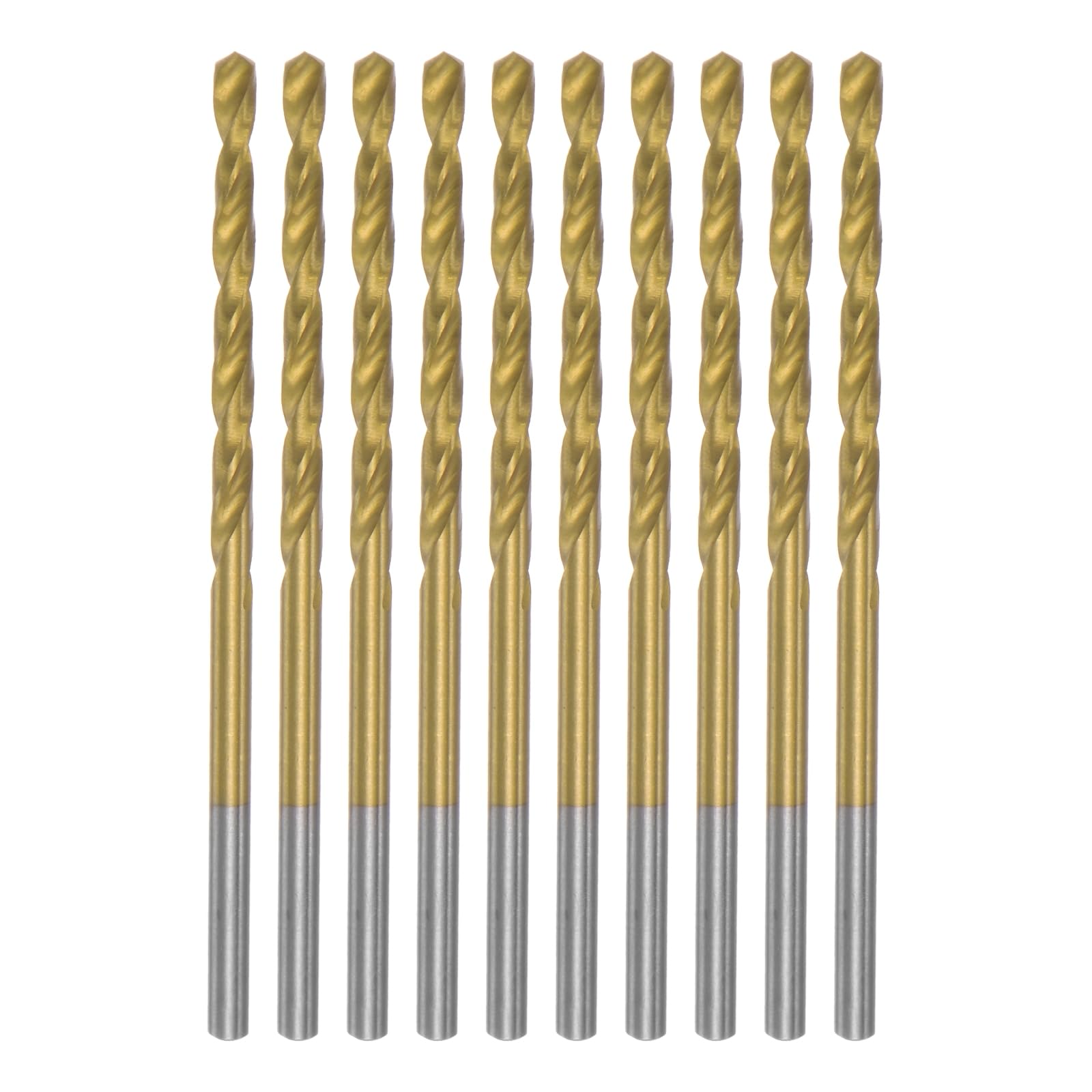 4 Forets Hélicoïdaux 1mm Extra-Longs 160mm - Acier Rapide - Pour Bois, Plastique, Aluminium