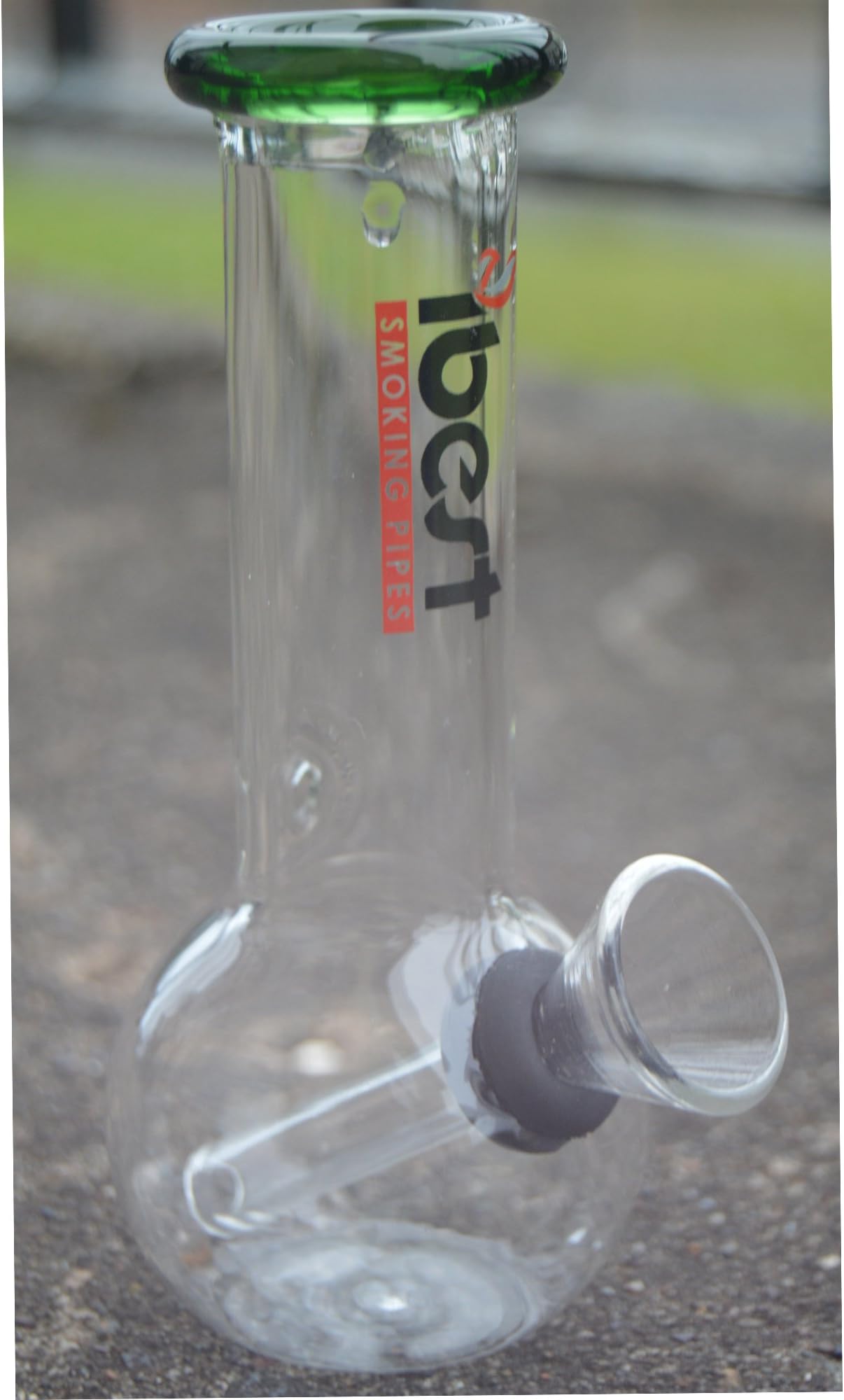 IBEST Mini Bubble Base Borosilicate Small Glass Bong with Percolator Nicotine Free
