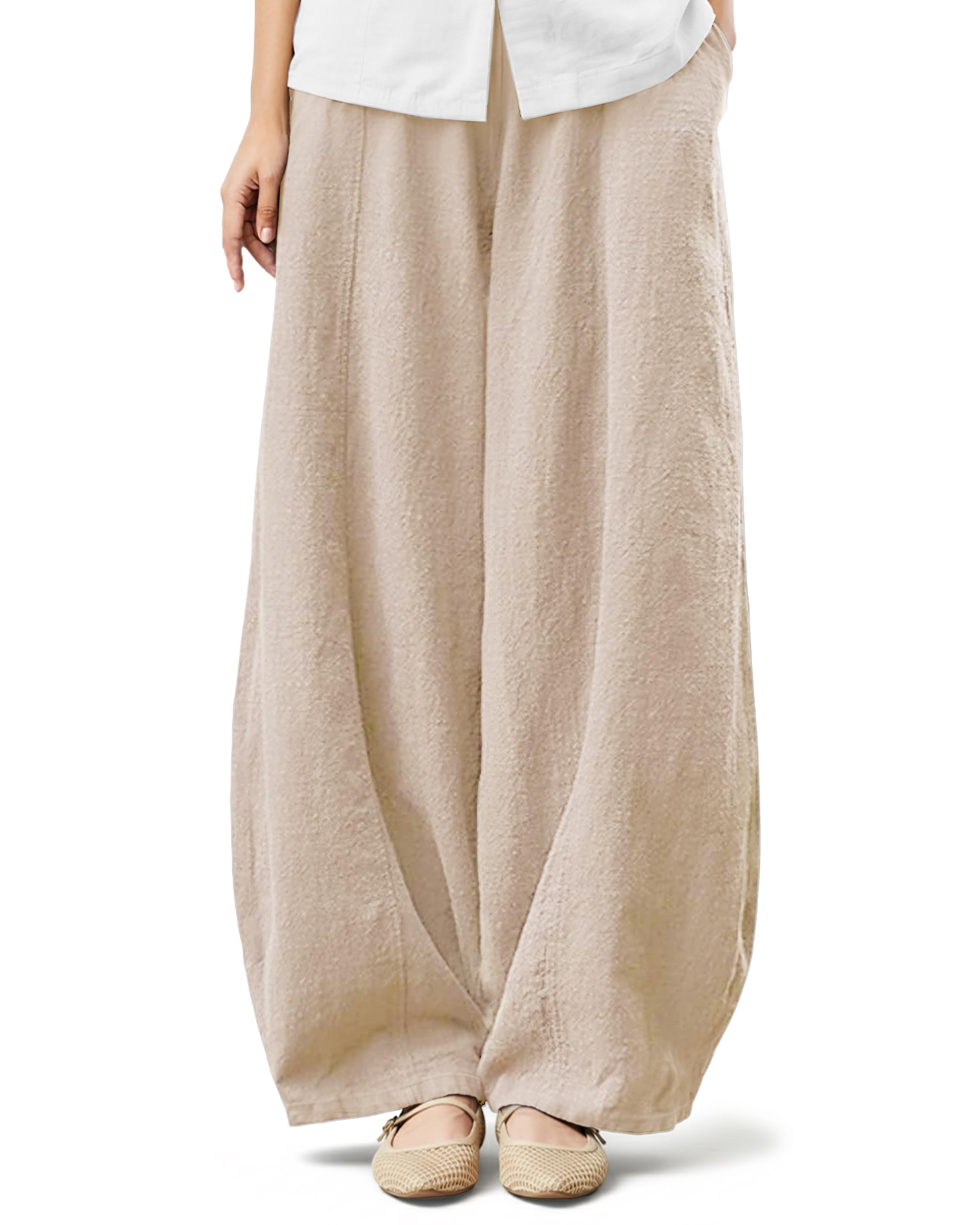 Tapata Womens Casual Linen Pants