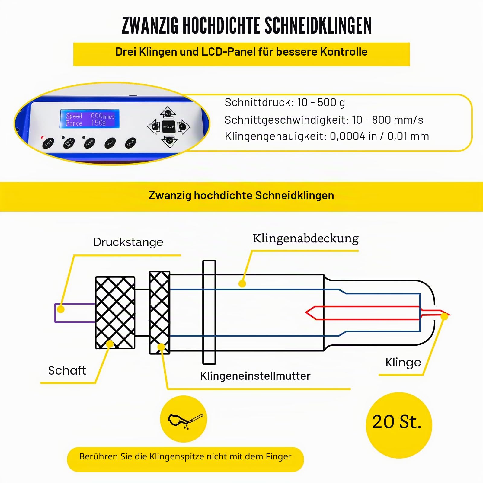 VEVOR Vinylschneider, 86,4 cm, Vinyl-Schneidemaschine mit 20 Klingen, maximaler Papiereinzug, 870 mm, Vinyl-Plotterschneider-Maschine mit stabilem Bodenständer, einstellbare Kraft und Geschwindigkeit