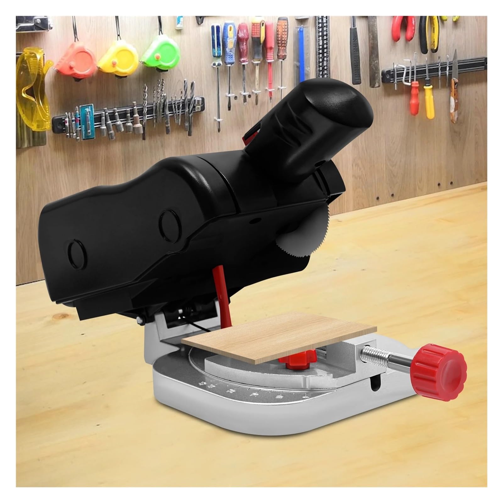 Sierra De Calar 90W, Minisierra Eléctrica 6000rpm, Ajustable 0-45° Con Herramienta Sujeción For Madera, Metal, Plástico, Bricolaje Control De PrecisióN