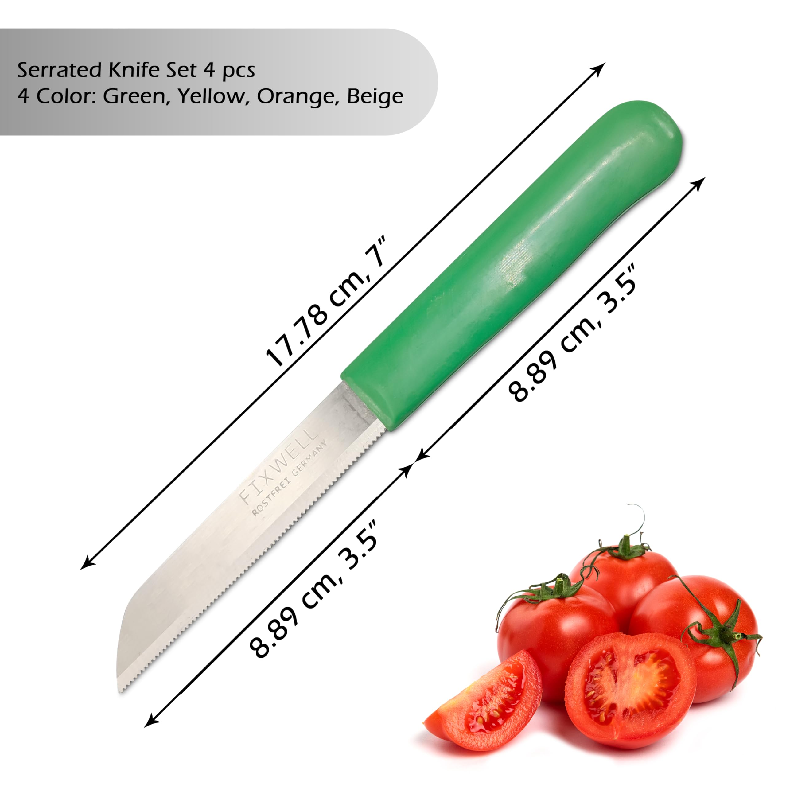 Stainless Steel Kitchen Knife Set - 4 Piece -2
