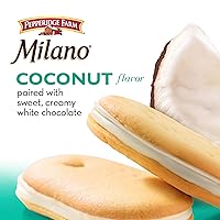Vista 3 de Pepperidge Farm Milano - Galletas con sabor a coco y chocolate blanco, bolsa de 7 onzas