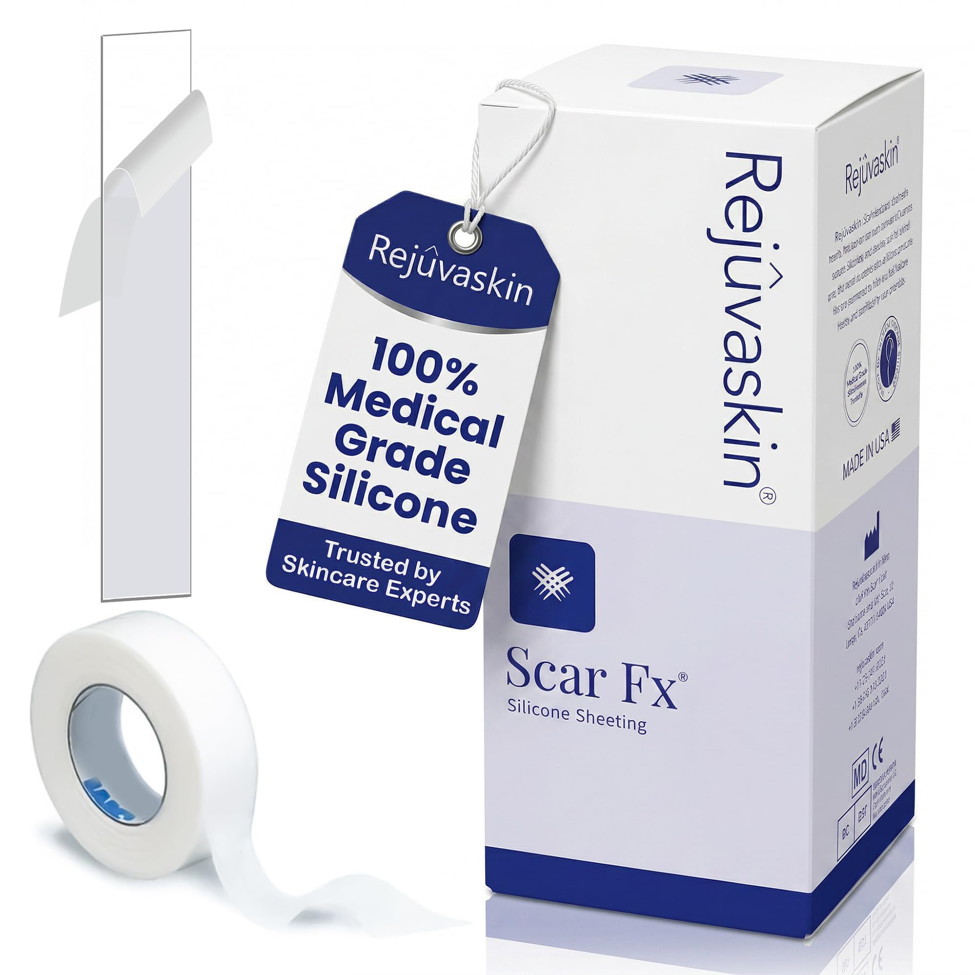 Amazon.com : Rejuvaskin Fx Silicone Scar Sheets for Surgical Scars