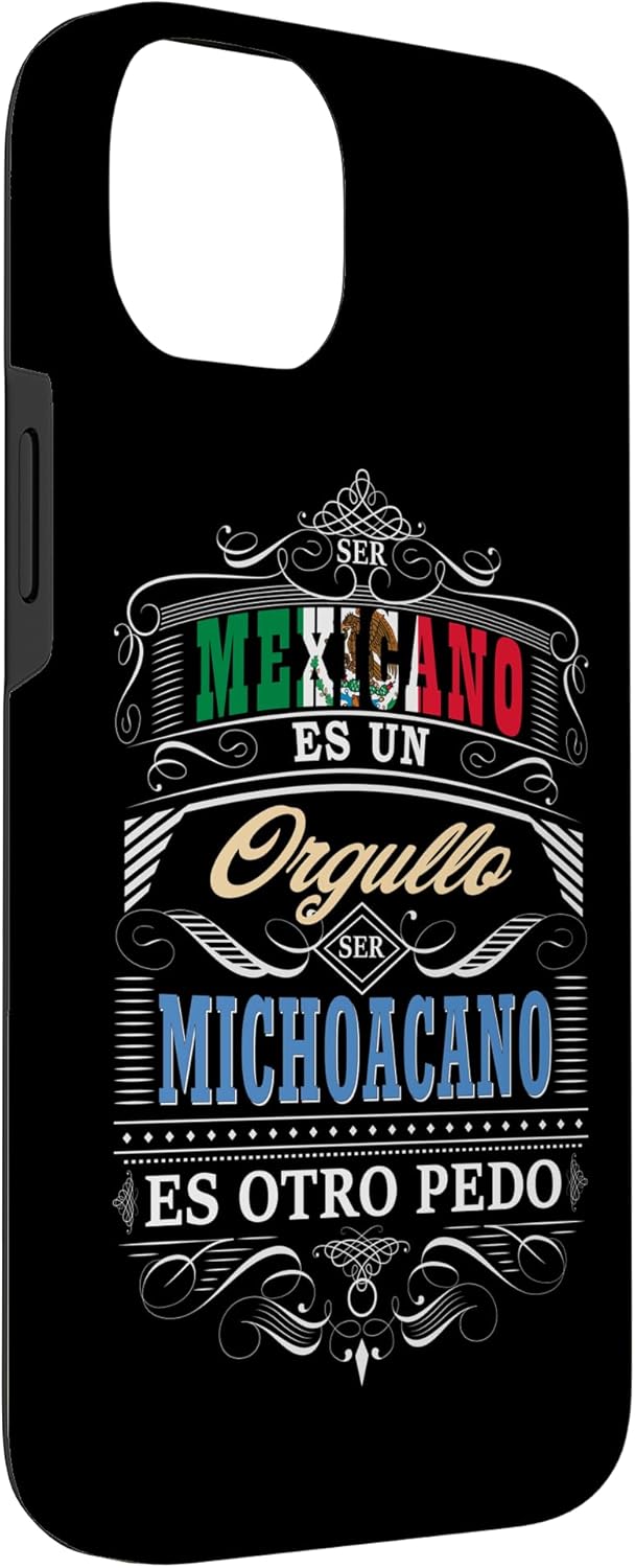 Camisa Graciosa de Hombre de Michoacan Mexico y Michoacanos Case for iPhone 14 Plus