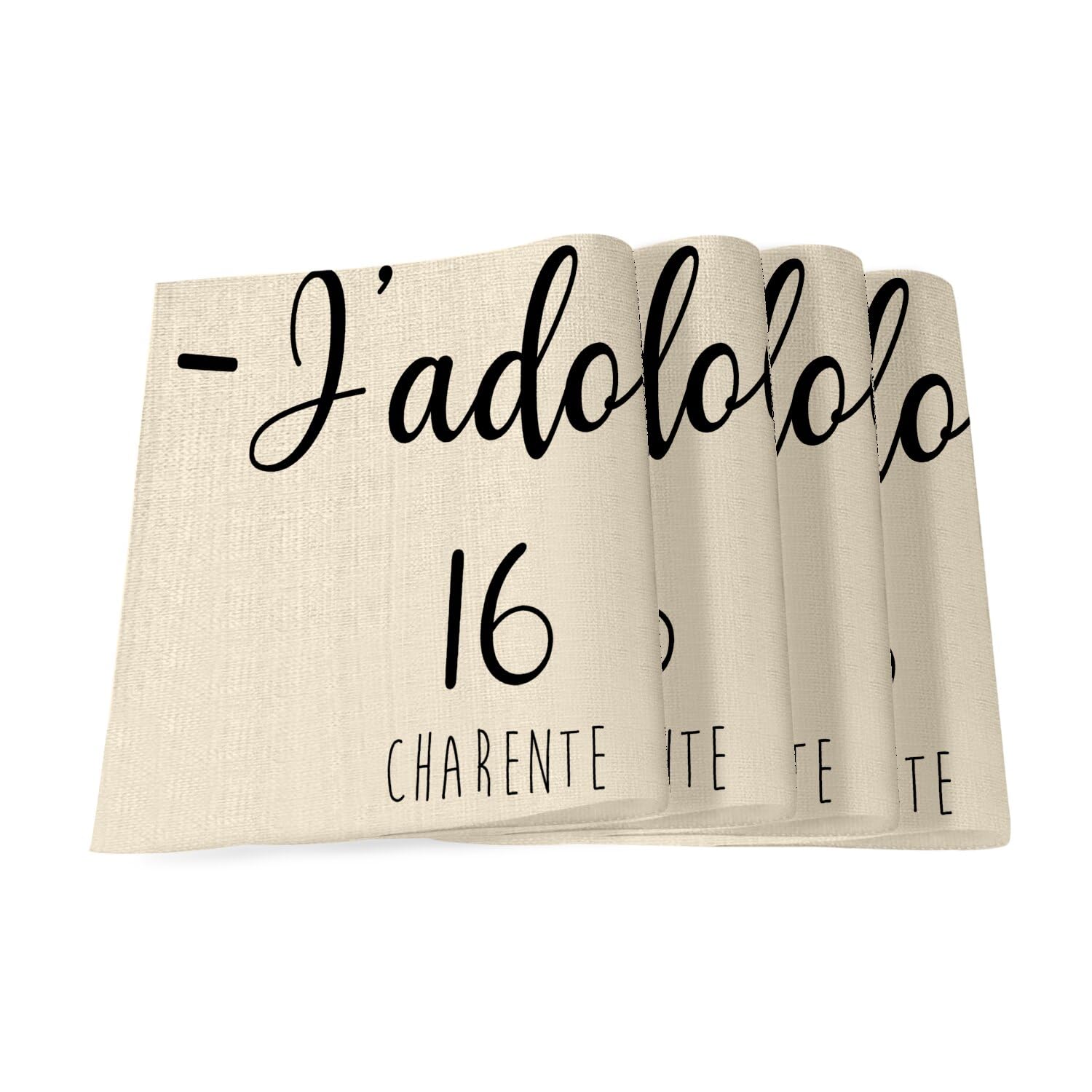 Set de table en lin grand format 40x28,5cm pour proteger les meubles des taches et de la chaleur